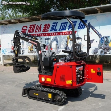 Rhinoceros MY10-8 mini excavator with swing boom